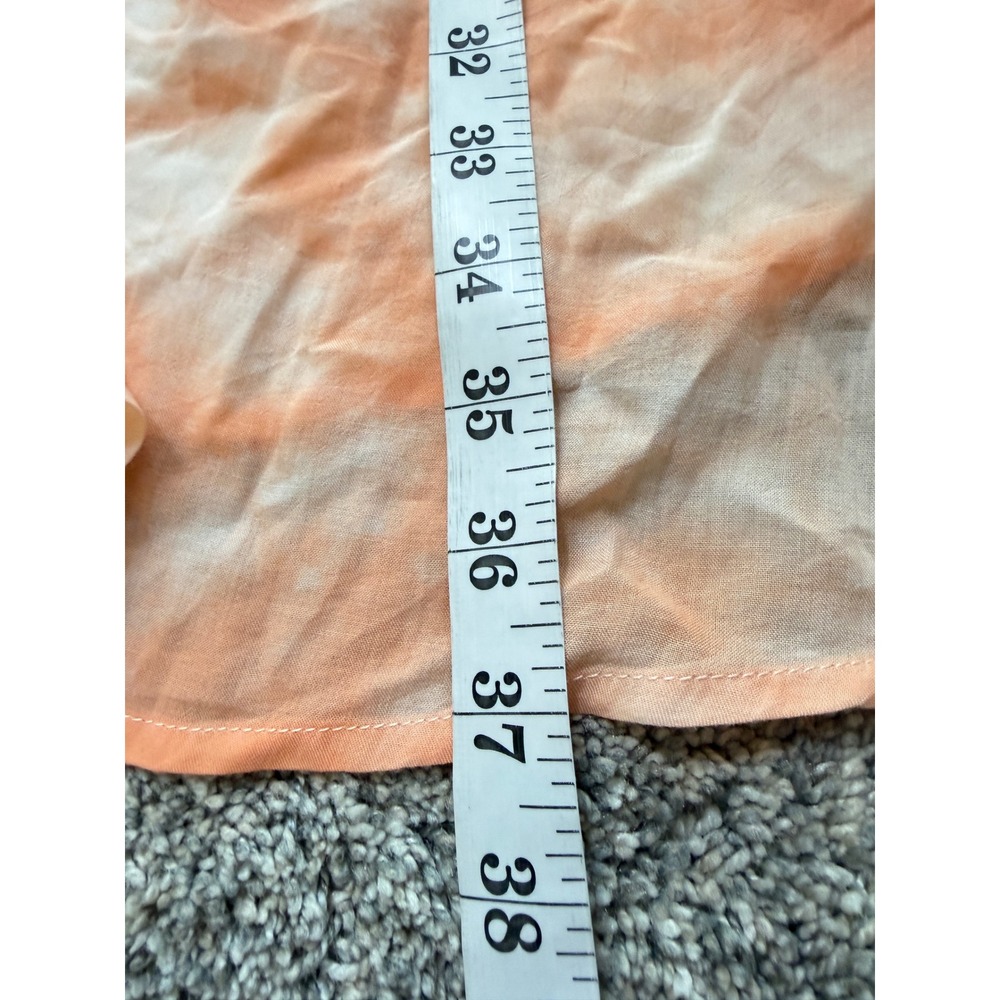 Rip Curl Drift Away Midi Dress Peach Tie Dye Beach Cover Up Medium NEW w tags - Picture 7 of 8